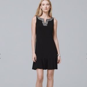 WHBM Pleated Hem Dress Sz L